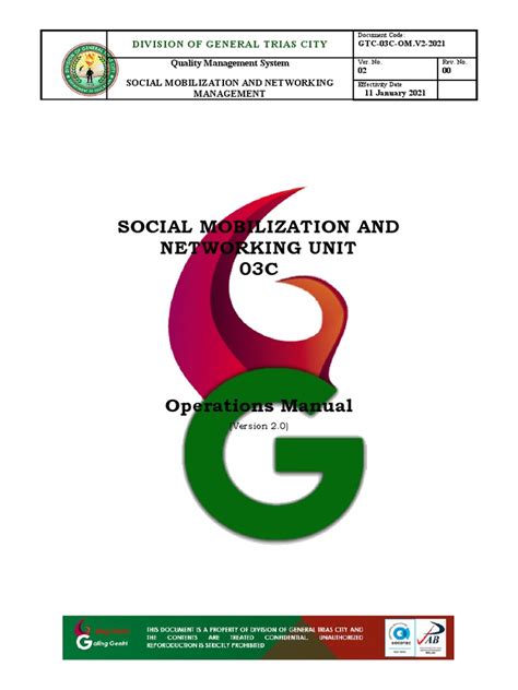 deped division of general trias city|Social Mobilization and Networking .